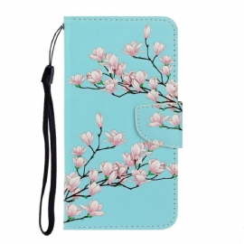 Flipové Pouzdro Na Xiaomi Redmi 9 Na Lana Strappy Tree