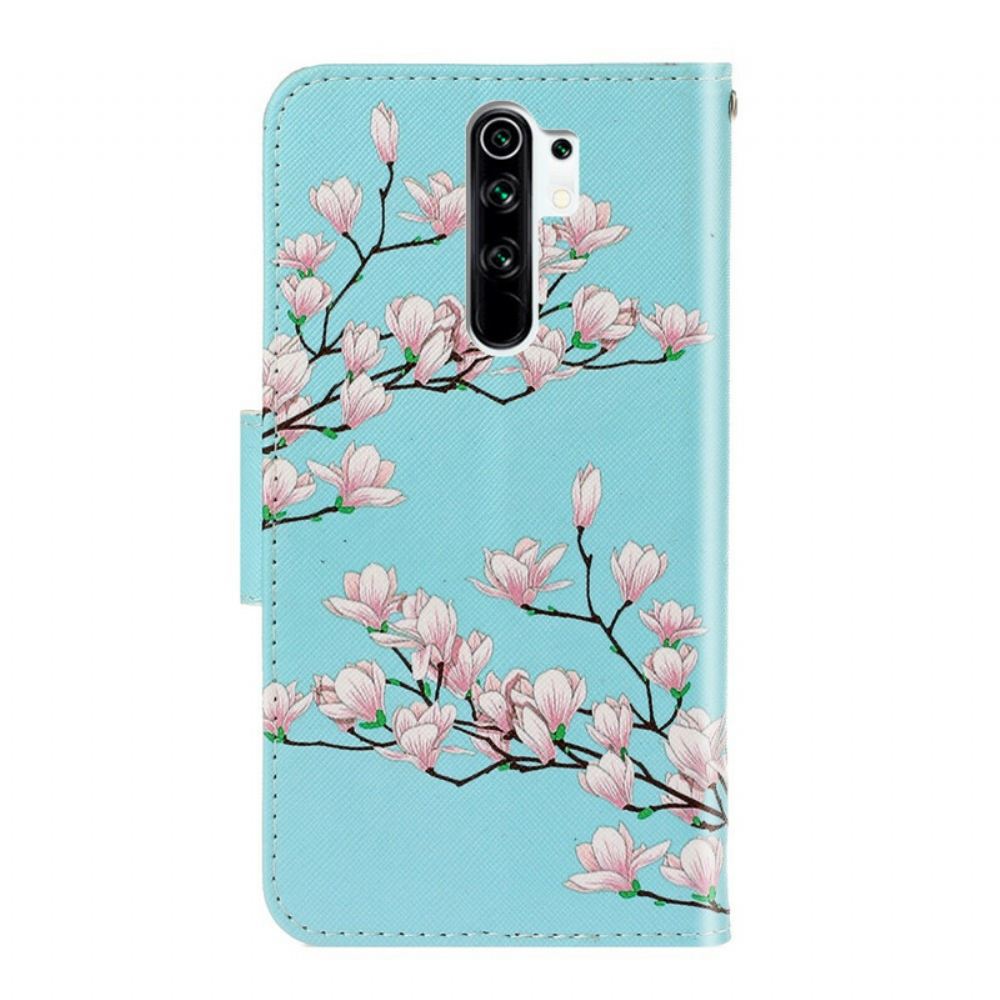 Flipové Pouzdro Na Xiaomi Redmi 9 Na Lana Strappy Tree