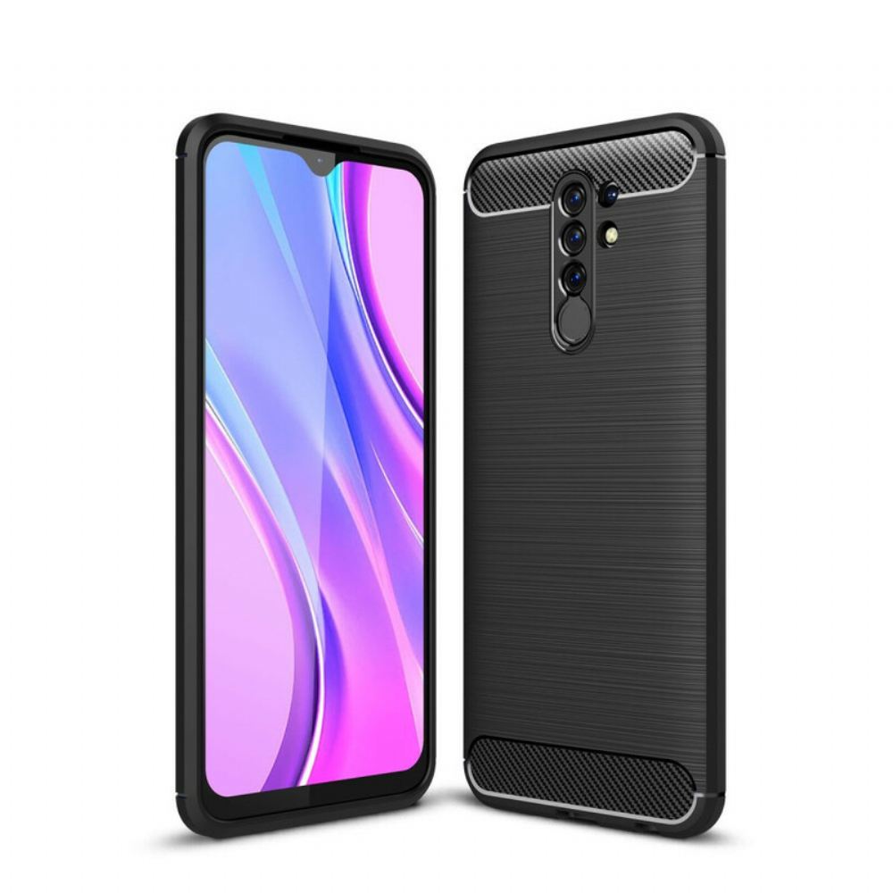 Kryty Na Mobil Na Xiaomi Redmi 9 Kartáčované Uhlíkové Vlákno