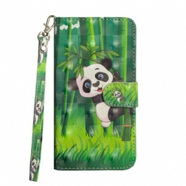 Flipové Pouzdro Na iPhone 12 Mini Panda A Bambus