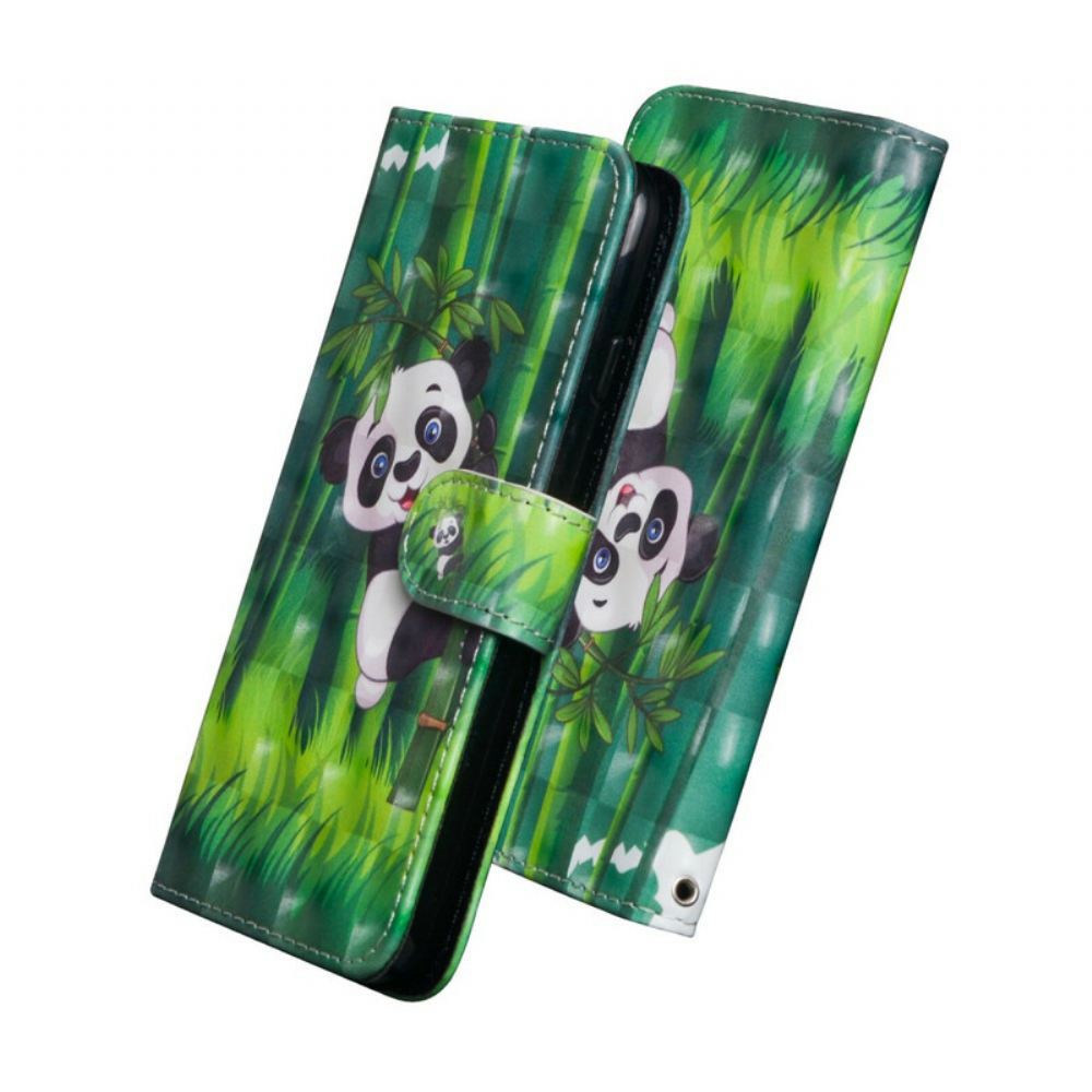 Flipové Pouzdro Na iPhone 12 Mini Panda A Bambus