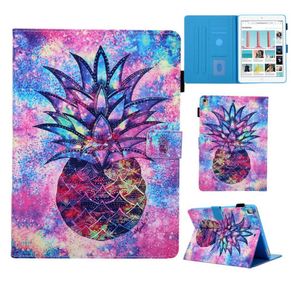 Flipové Pouzdro Na iPad 10.2" (2020) (2019) / Air 10.5" / Pro 10.5" Funky Ananas