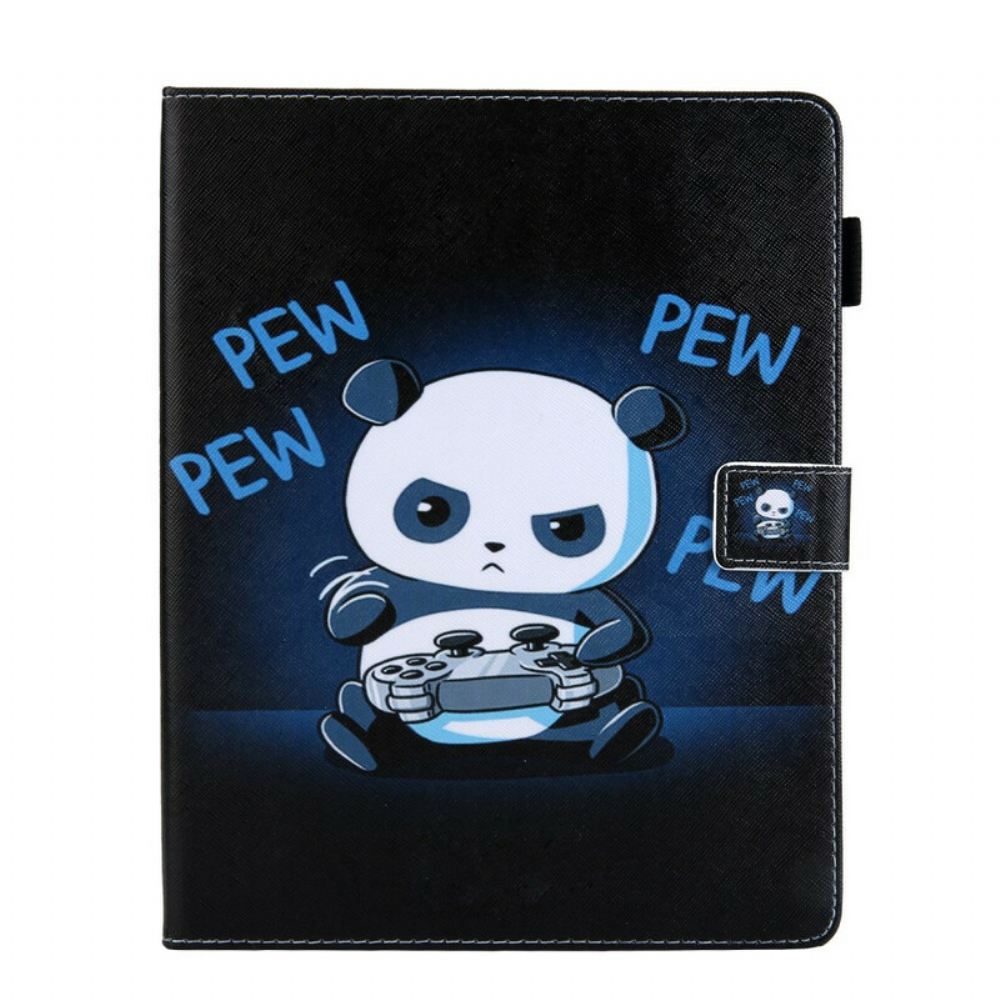 Flipové Pouzdro Na iPad 10.2" (2020) (2019) / Air 10.5" / Pro 10.5" Panda Pew Pew