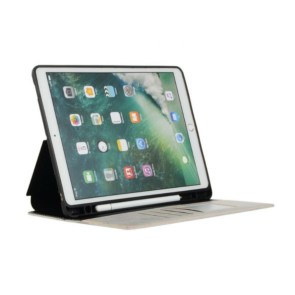 Kožené Pouzdro Folio Na iPad 10.2" (2020) (2019) / Air 10.5" / Pro 10.5" Luxusní Kožený Efekt