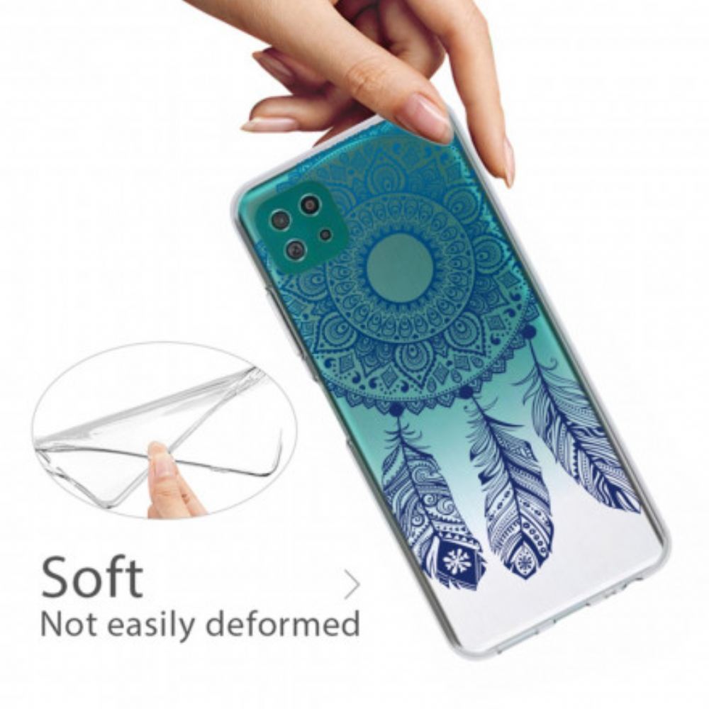 Kryt Na Samsung Galaxy A22 5G Jednoduchá Květinová Mandala