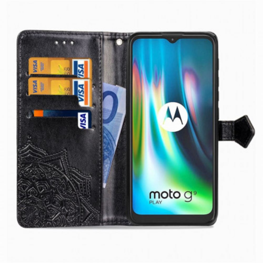 Flipové Pouzdro Na Moto G9 Play Středověká Mandala