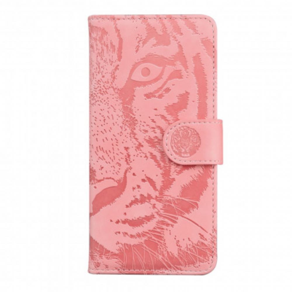 Flipové Pouzdro Na Moto G9 Play Tiger Face Print