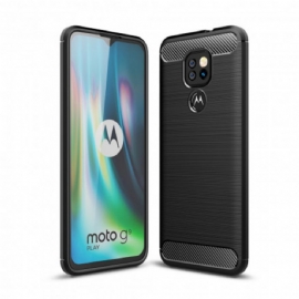 Kryt Na Moto G9 Play Kartáčované Uhlíkové Vlákno