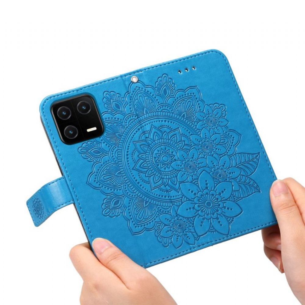 Kožené Pouzdro Na Xiaomi 13 Na Lana Strappy Mandala