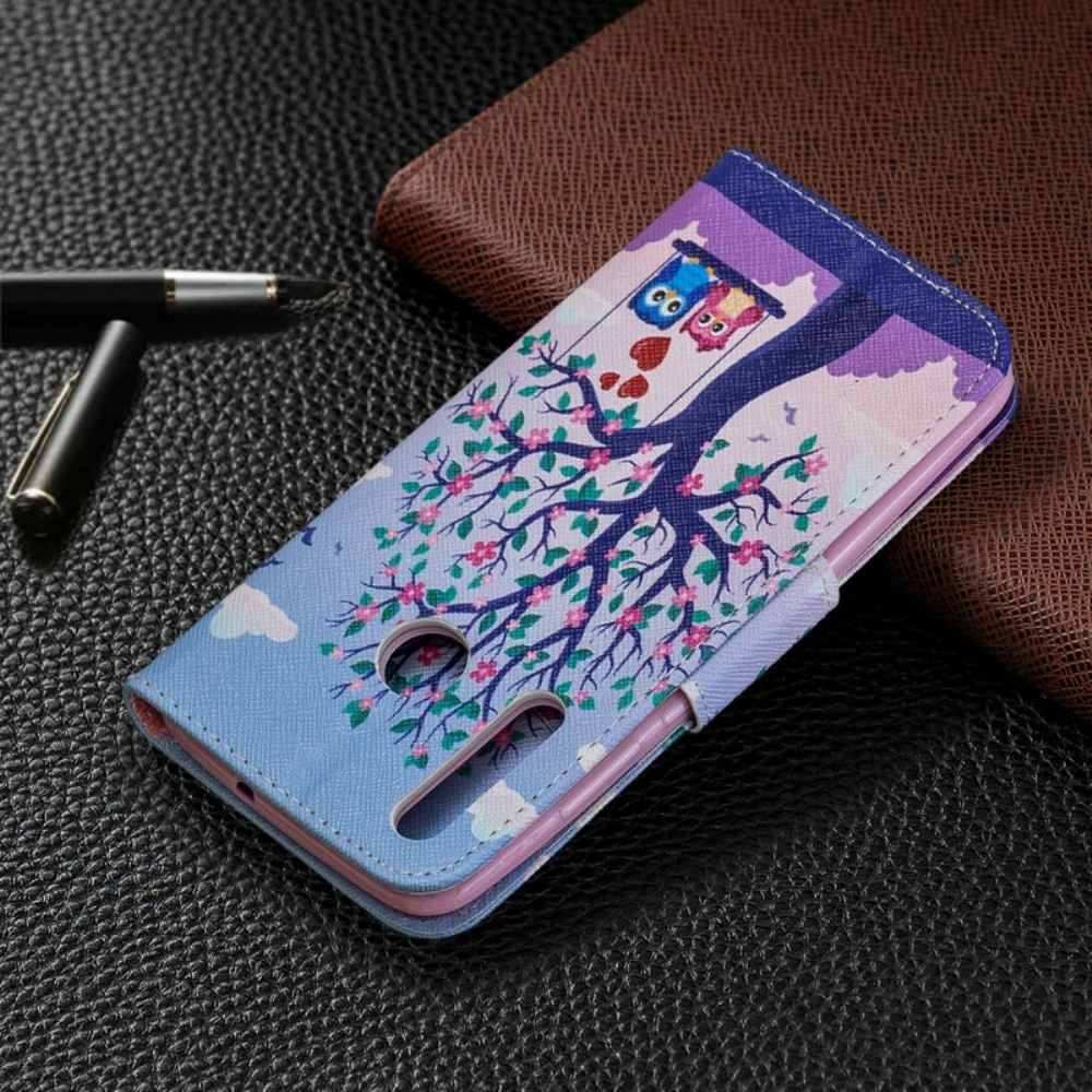 Flipové Pouzdro Na Huawei P Smart Plus 2019 Sovy Na Houpačce