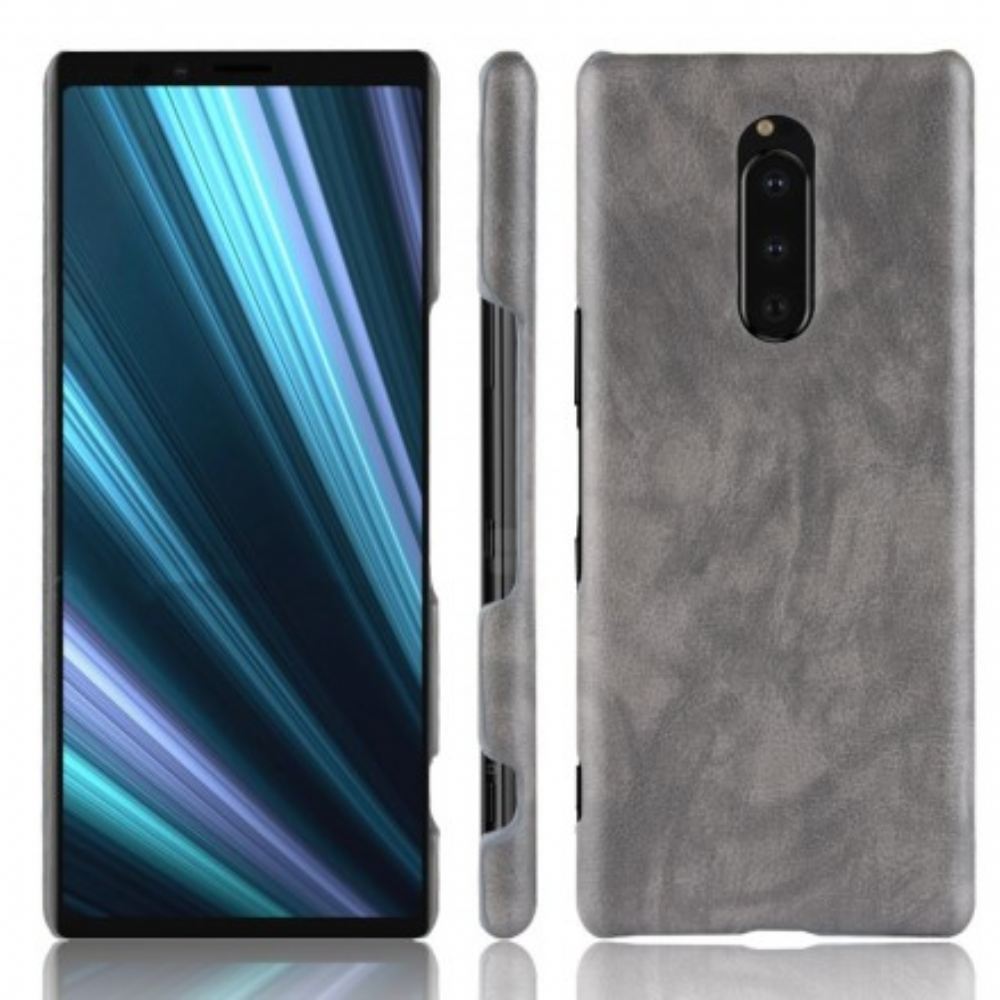 Kryt Na Sony Xperia 1 Kožený Efekt Litchi Performance