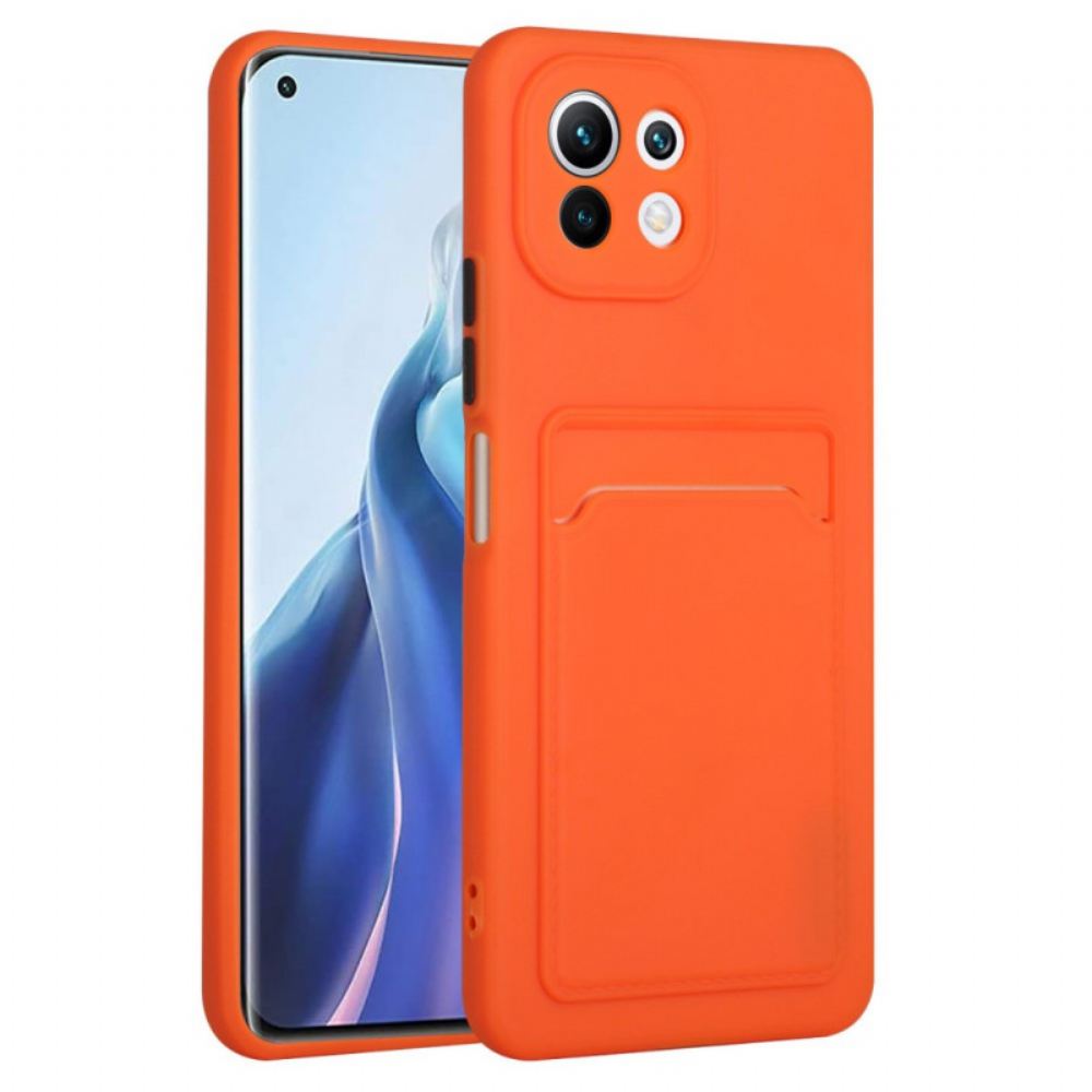 Kryt Na Xiaomi Mi 11 Lite 5G NE / Mi 11 Lite 4G / 5G Silikonový Držák Na Karty