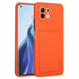 Kryt Na Xiaomi Mi 11 Lite 5G NE / Mi 11 Lite 4G / 5G Silikonový Držák Na Karty