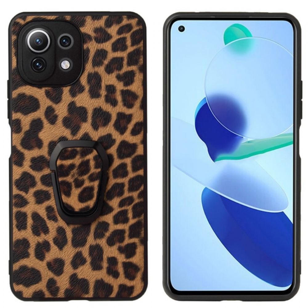 Kryty Na Mobil Na Xiaomi Mi 11 Lite 5G NE / Mi 11 Lite 4G / 5G Kroužek Ve Stylu Leoparda