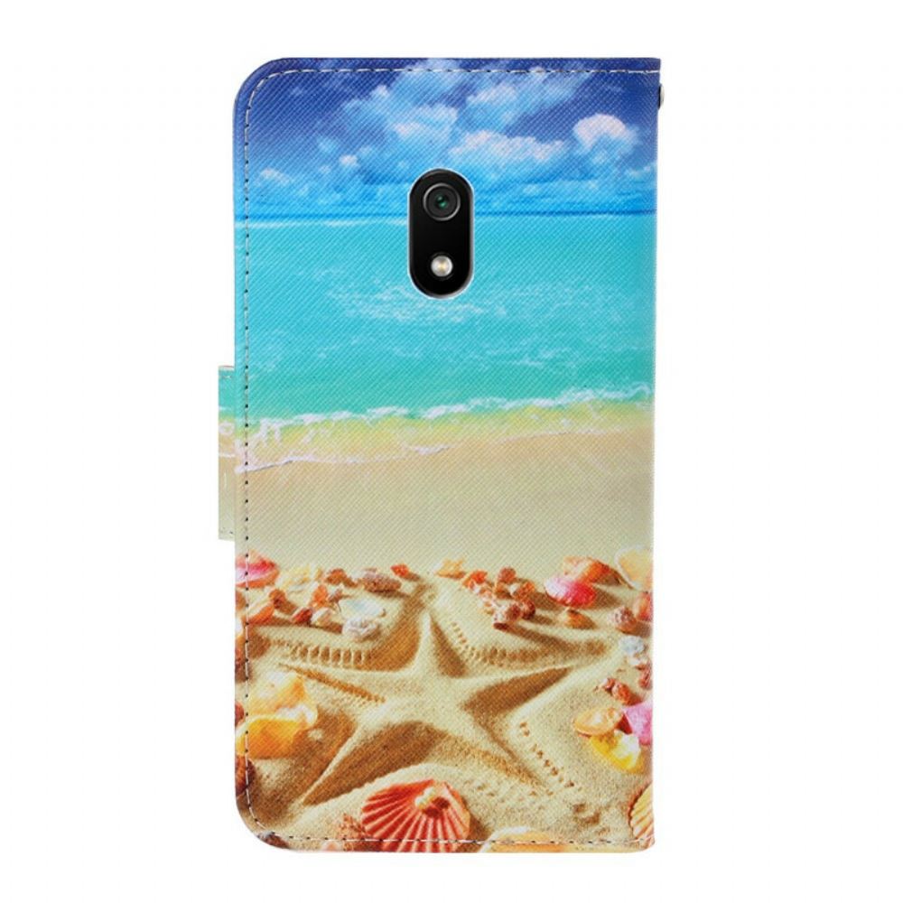 Flipové Pouzdro Na Xiaomi Redmi 8A Na Lana Strappy Beach