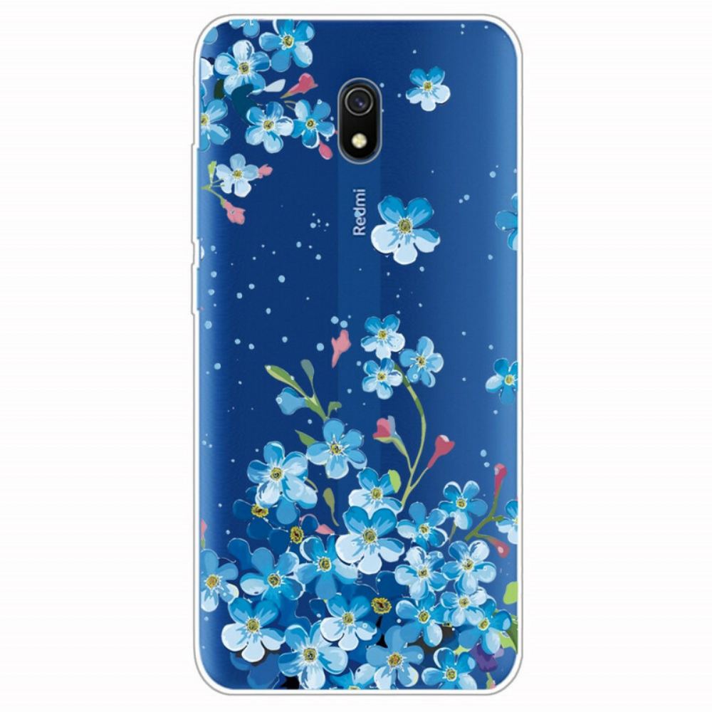 Kryt Na Xiaomi Redmi 8A Kytice Modrých Květin