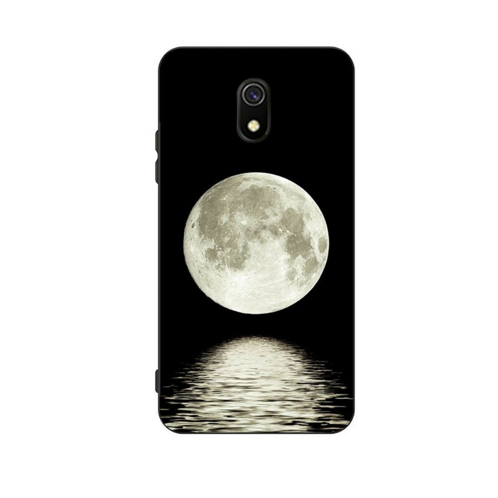 Kryt Na Xiaomi Redmi 8A Pružný Silikon Marine Moon