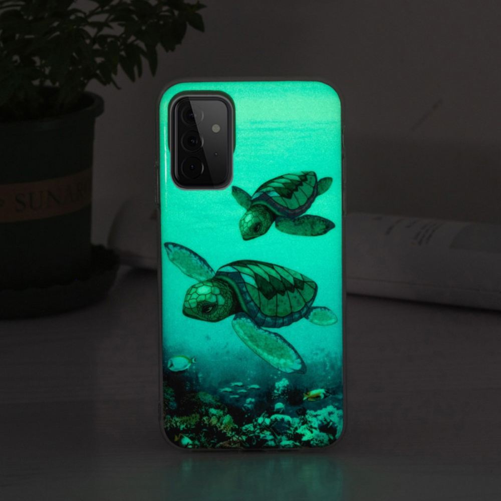 Kryt Na Samsung Galaxy A72 4G / 5G Fluorescenční Želvy