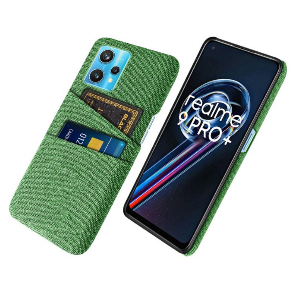 Kryt Na Realme 9 Pro Plus Dvojitý Látkový Držák Karty