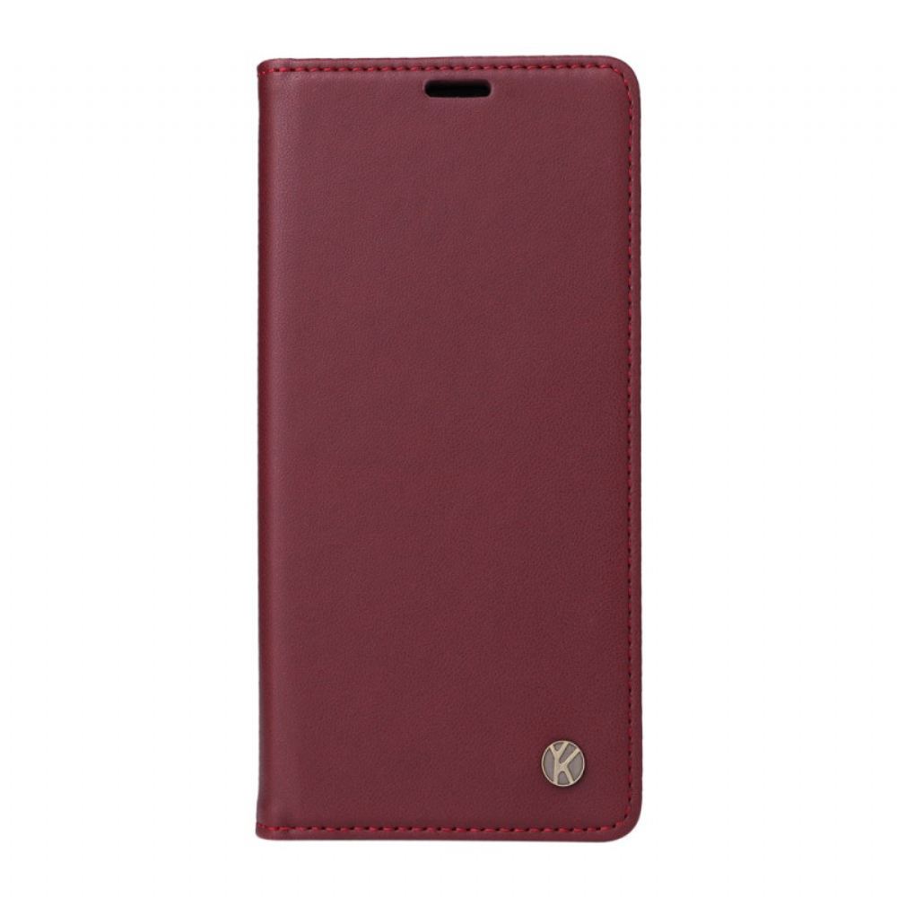 Kožené Pouzdro Folio Na Xiaomi 14 Pro Kožený Styl Yikatu