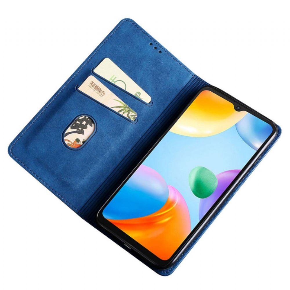 Kožené Pouzdro Folio Na Xiaomi 14 Pro Semišový Efekt