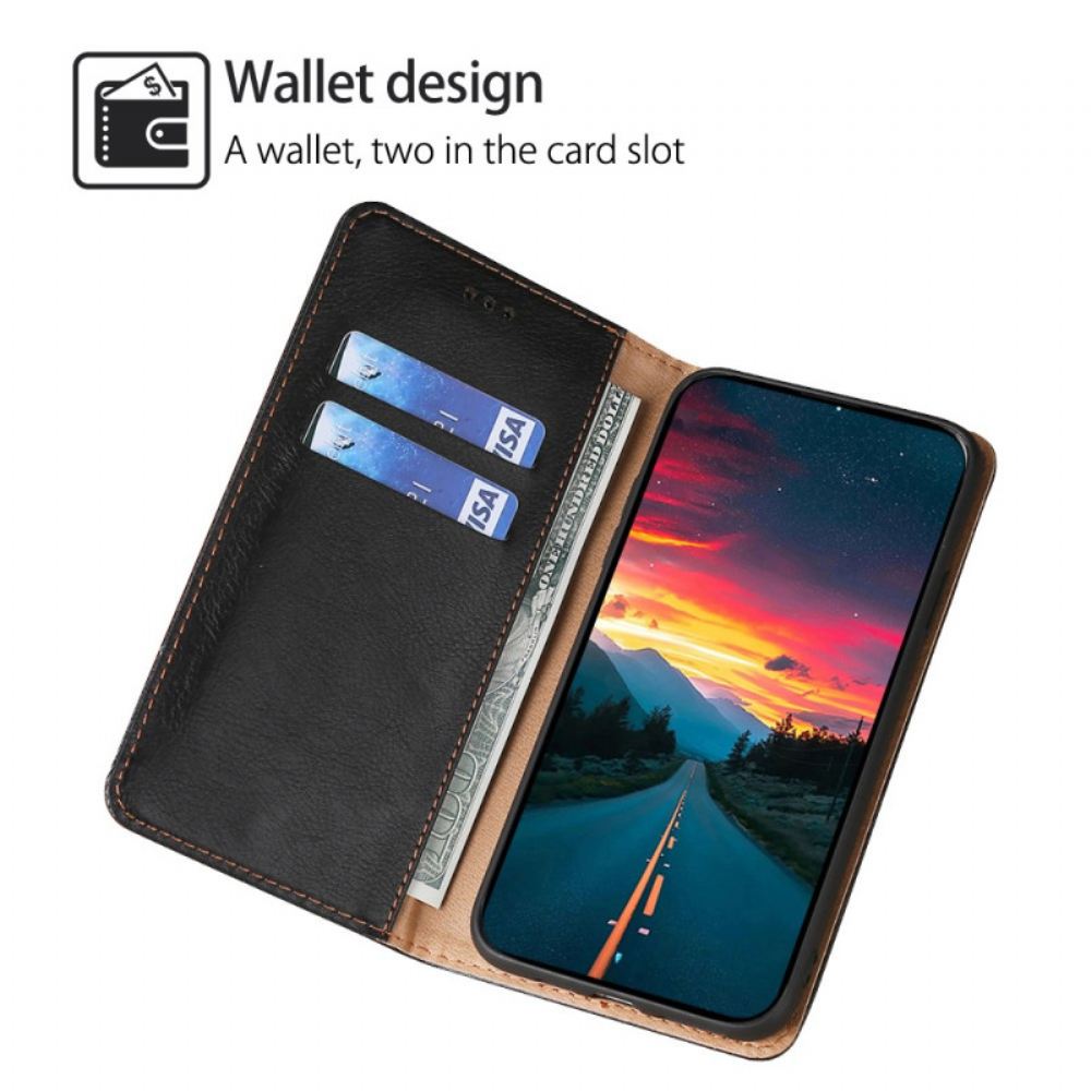 Kožené Pouzdro Folio Xiaomi 14 Pro Texturovaná Umělá Kůže