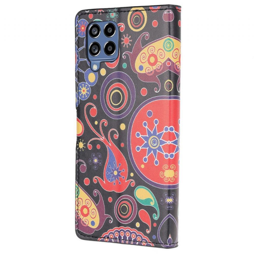 Kožené Pouzdro Na Samsung Galaxy M53 5G Galaxy Pattern