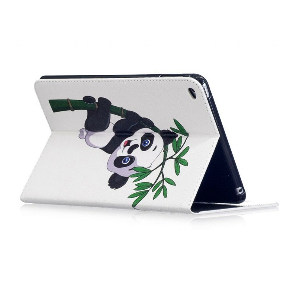 Kožené Pouzdro Na iPad Mini 4 Panda Na Bambusu