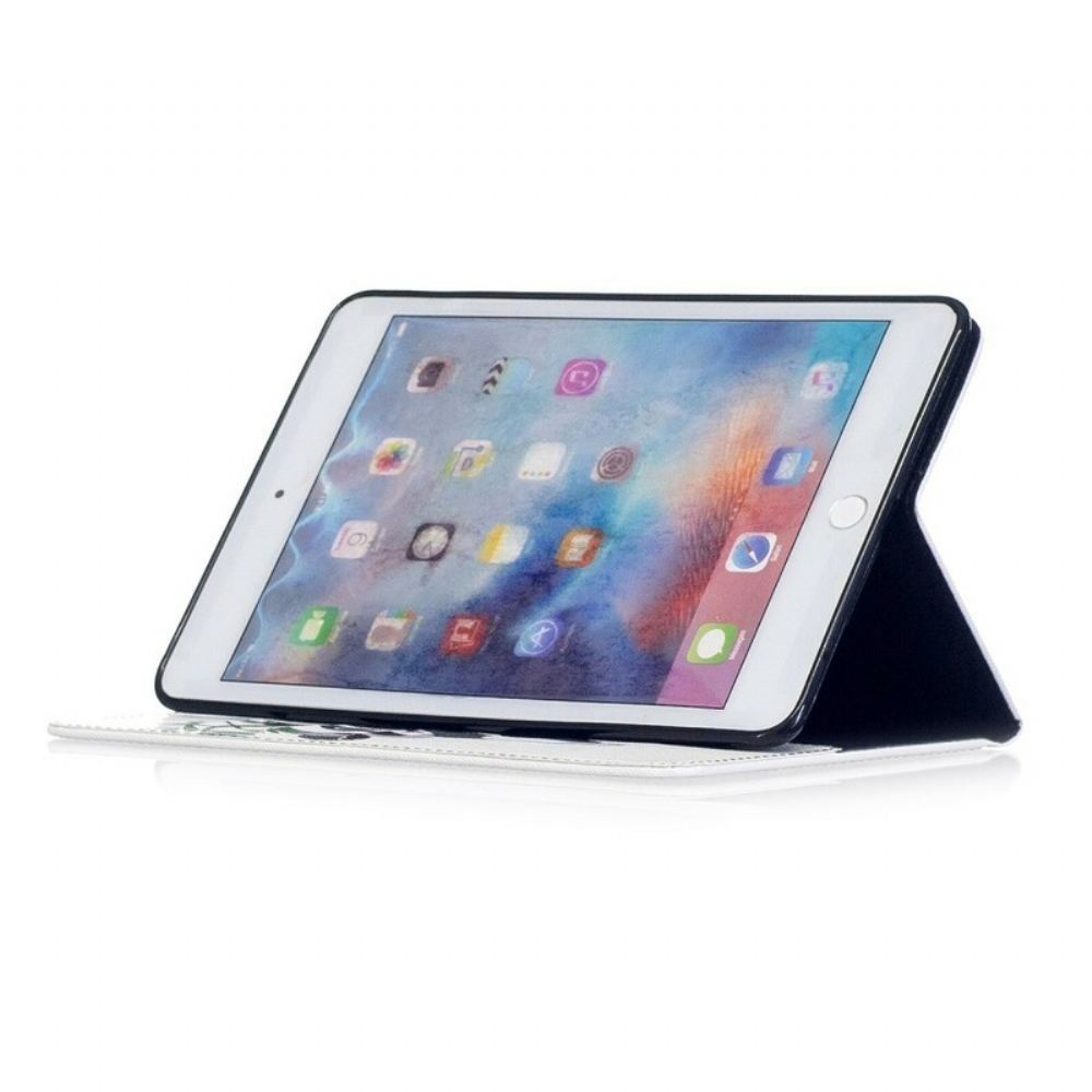 Kožené Pouzdro Na iPad Mini 4 Panda Na Bambusu