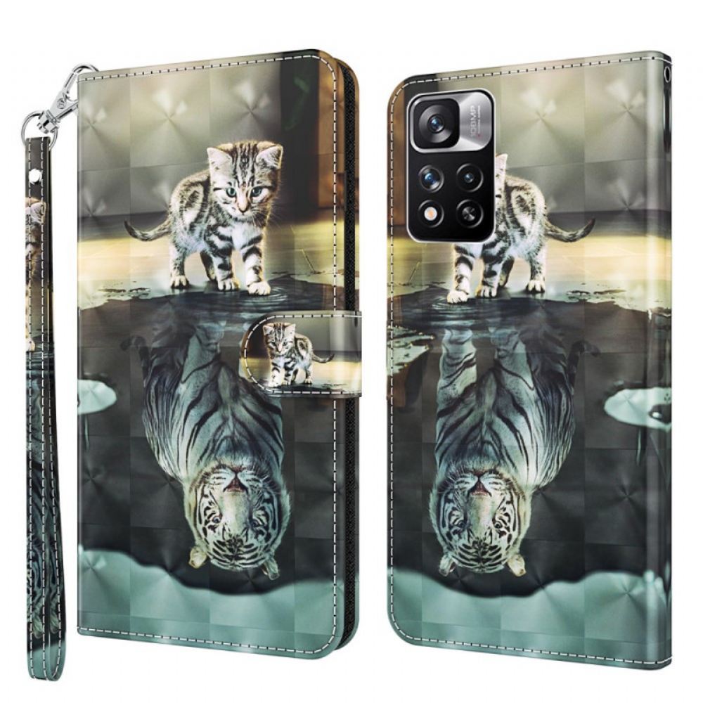 Flipové Pouzdro Na Xiaomi Redmi Note 11 Pro Plus 5G Ernest The Tiger 3d