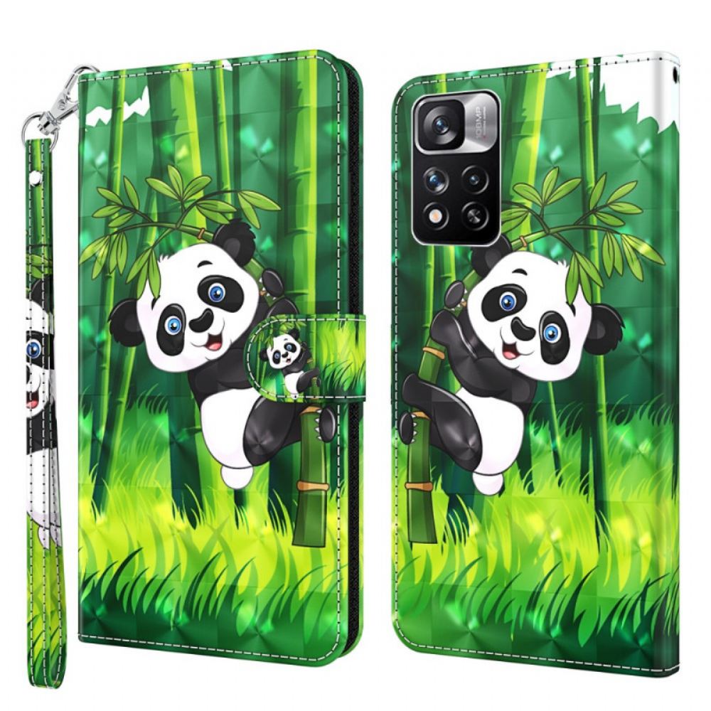 Kožené Pouzdro Na Xiaomi Redmi Note 11 Pro Plus 5G Panda 3d