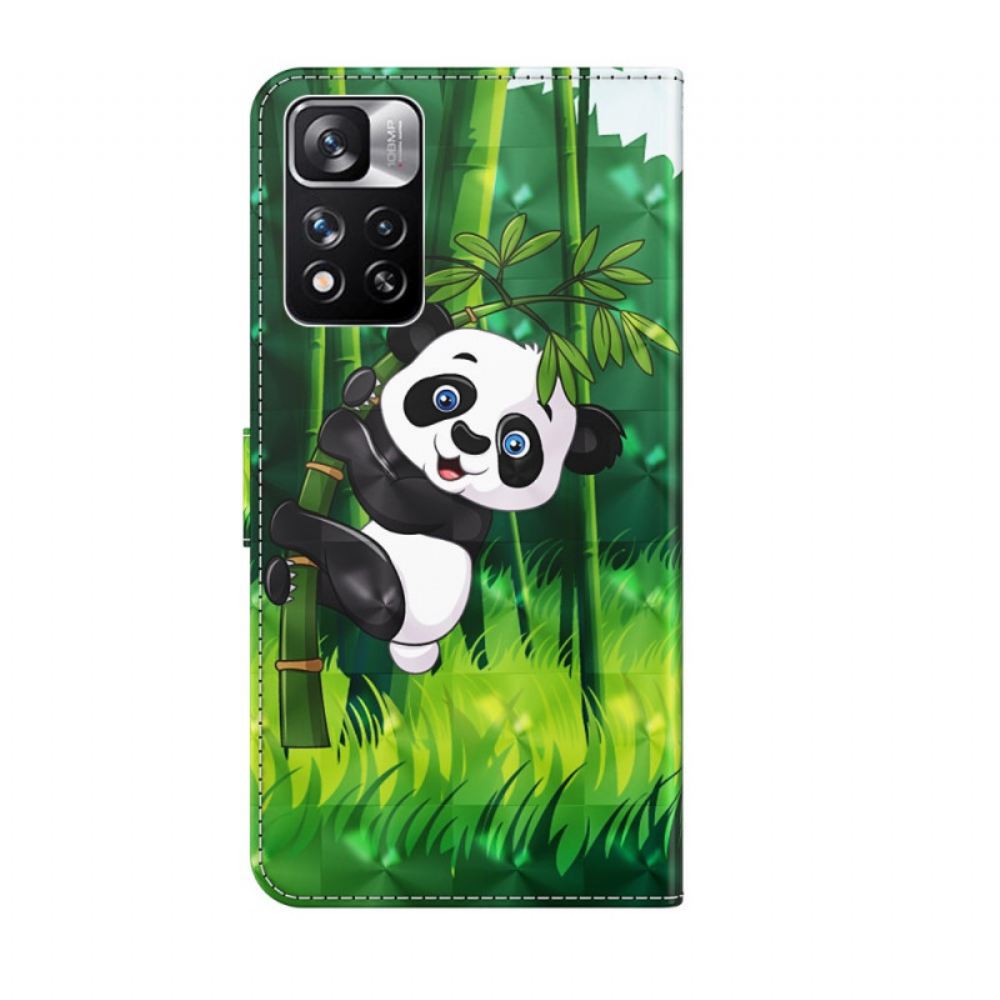 Kožené Pouzdro Na Xiaomi Redmi Note 11 Pro Plus 5G Panda 3d