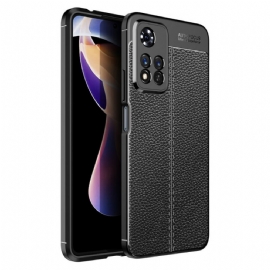 Kryt Na Xiaomi Redmi Note 11 Pro Plus 5G Dvojitá Linie Litchi Kožený Efekt