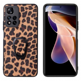 Kryt Na Xiaomi Redmi Note 11 Pro Plus 5G Kroužek Ve Stylu Leoparda