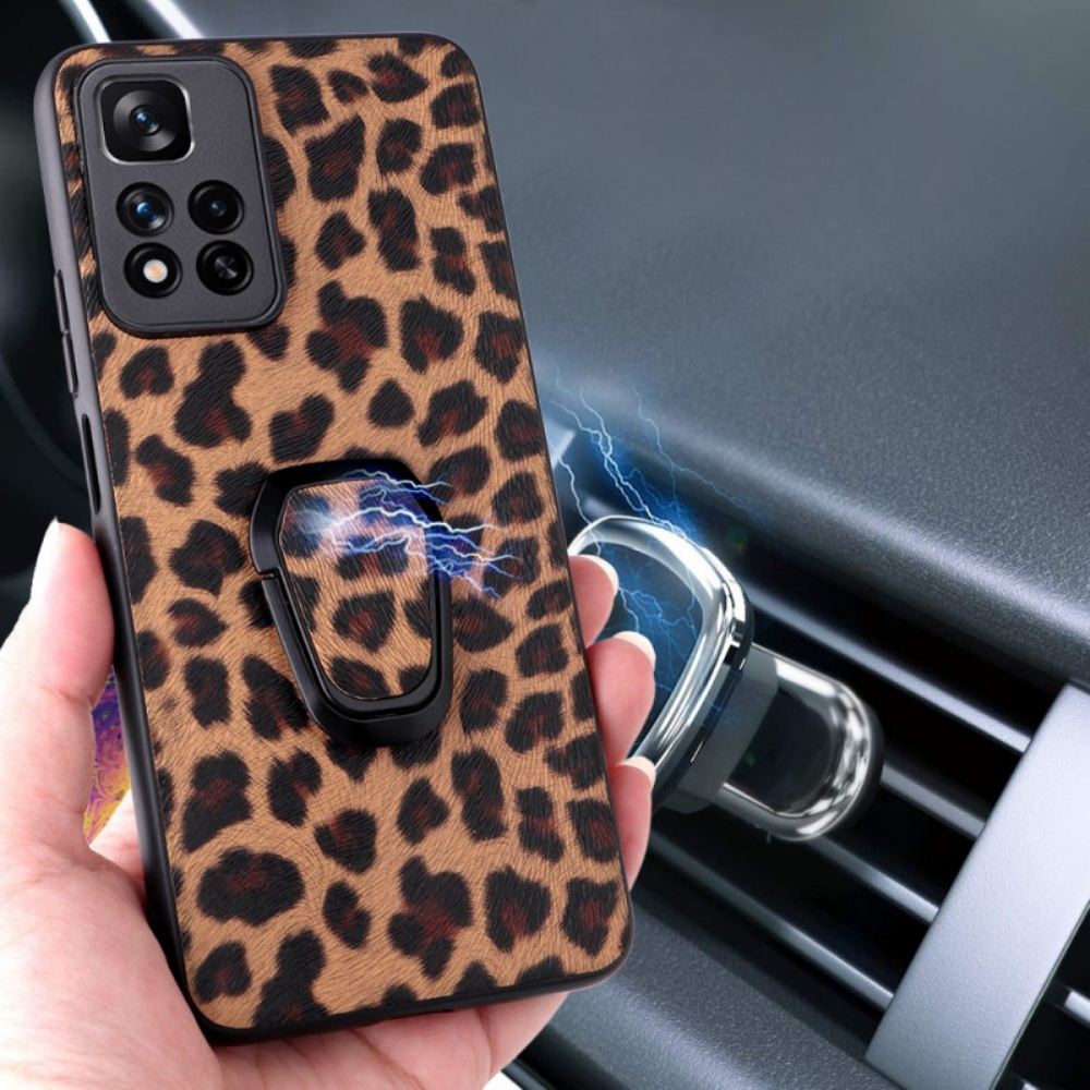 Kryt Na Xiaomi Redmi Note 11 Pro Plus 5G Kroužek Ve Stylu Leoparda