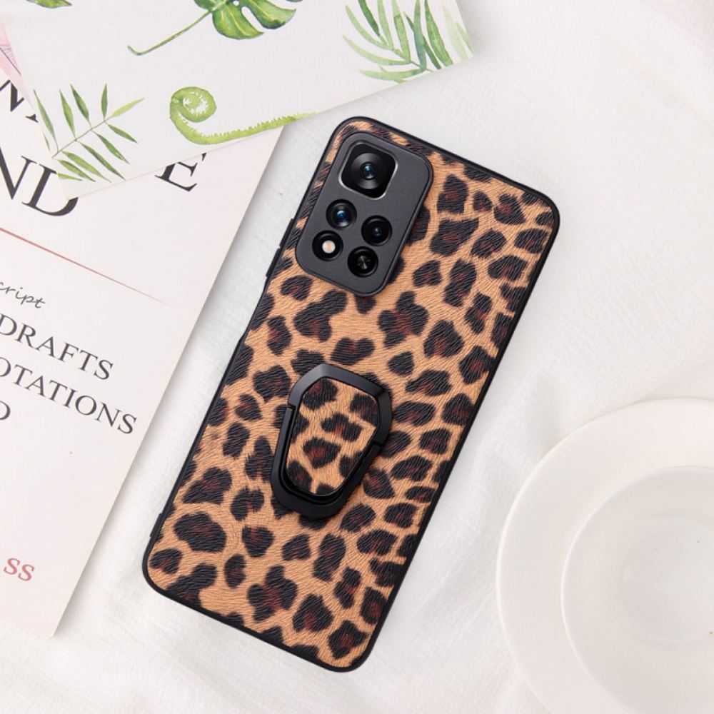 Kryt Na Xiaomi Redmi Note 11 Pro Plus 5G Kroužek Ve Stylu Leoparda