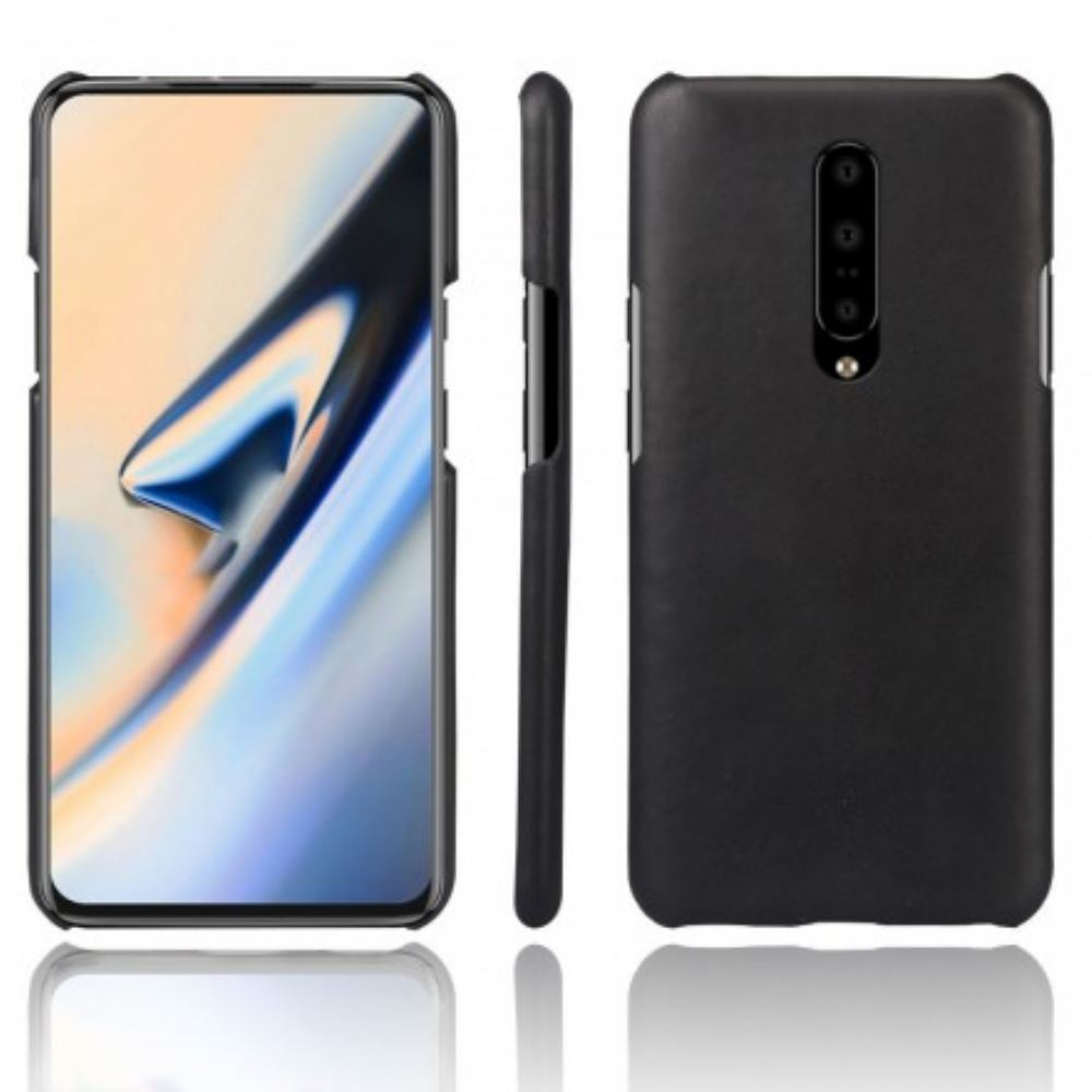 Kryt Na OnePlus 7 Pro Kožený Efekt Ksq