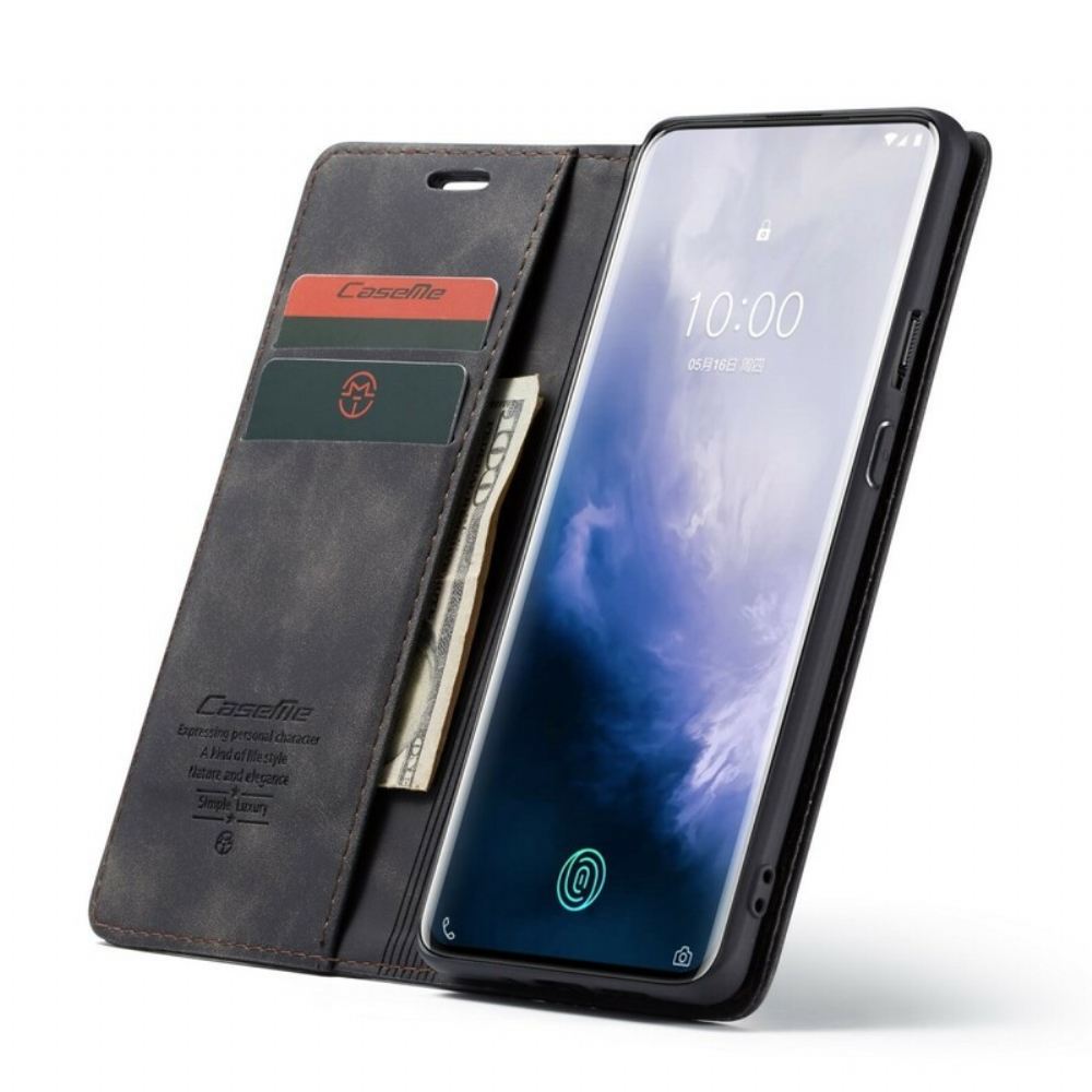 Kryty Na Mobil Na OnePlus 7 Pro Flipové Pouzdro Caseme Umělá Kůže