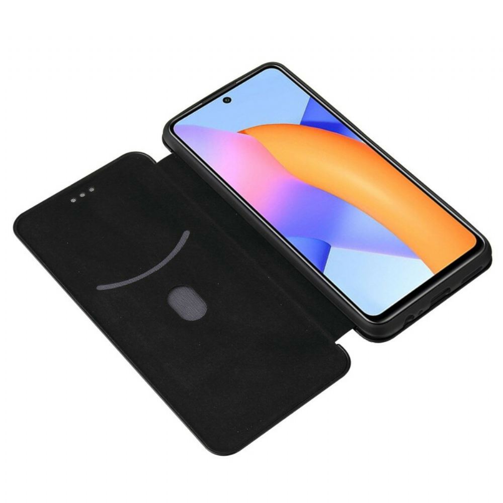 Kryty Na Mobil Na Honor 10X Lite Flipové Pouzdro Uhlíkové Vlákno