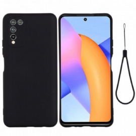 Kryty Na Mobil Na Honor 10X Lite Tekutý Silikon Se Šňůrkou