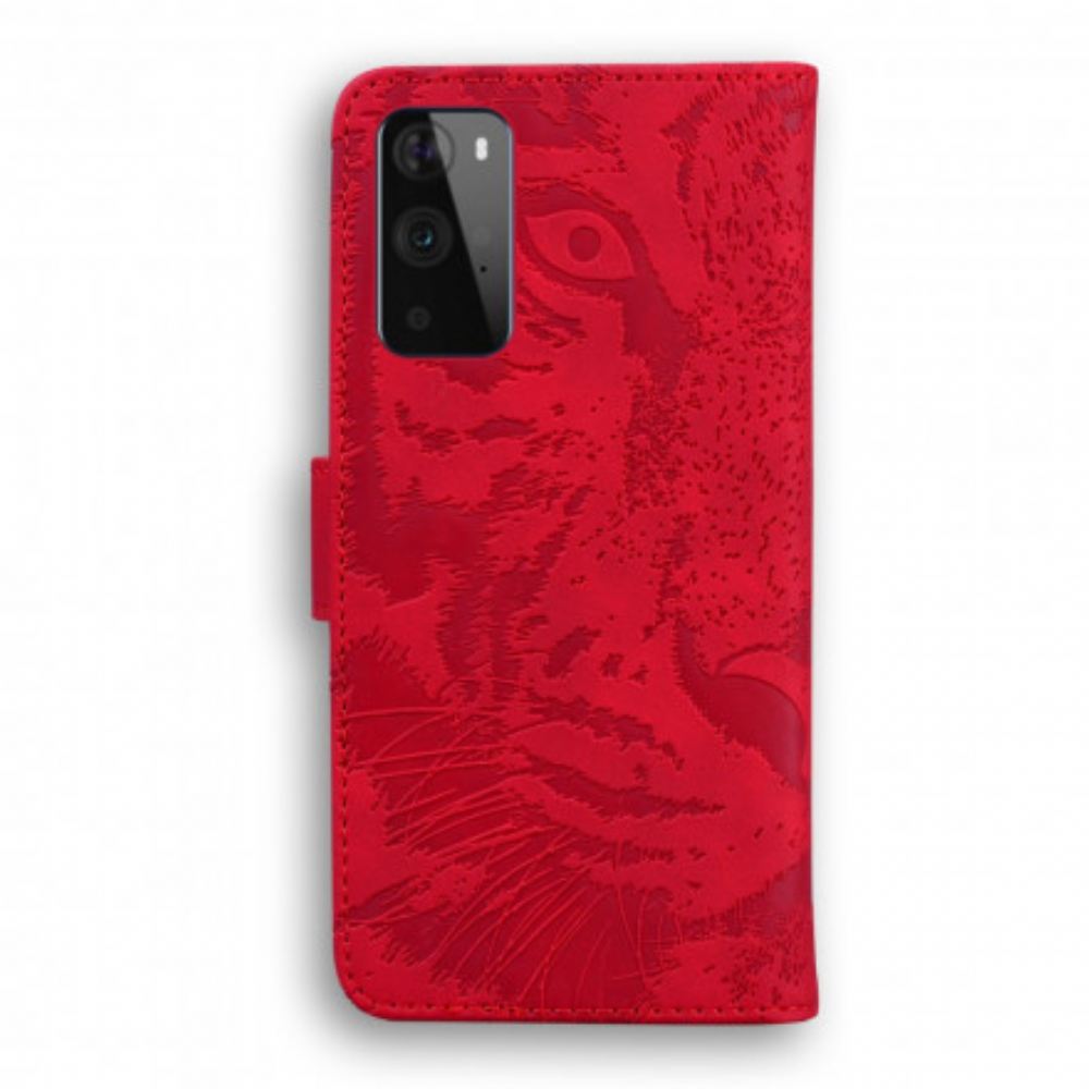 Flipové Pouzdro Na OnePlus 9 Pro Tiger Face Print