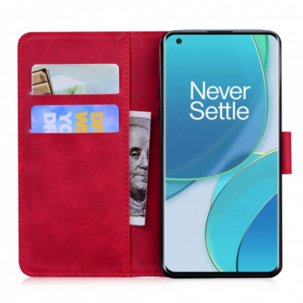 Flipové Pouzdro Na OnePlus 9 Pro Tiger Face Print