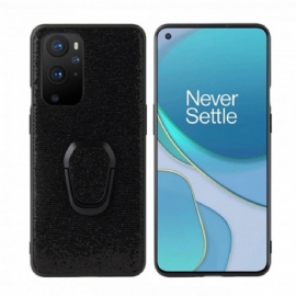 Kryt Na OnePlus 9 Pro Černý Flitrový Prsten-podpora