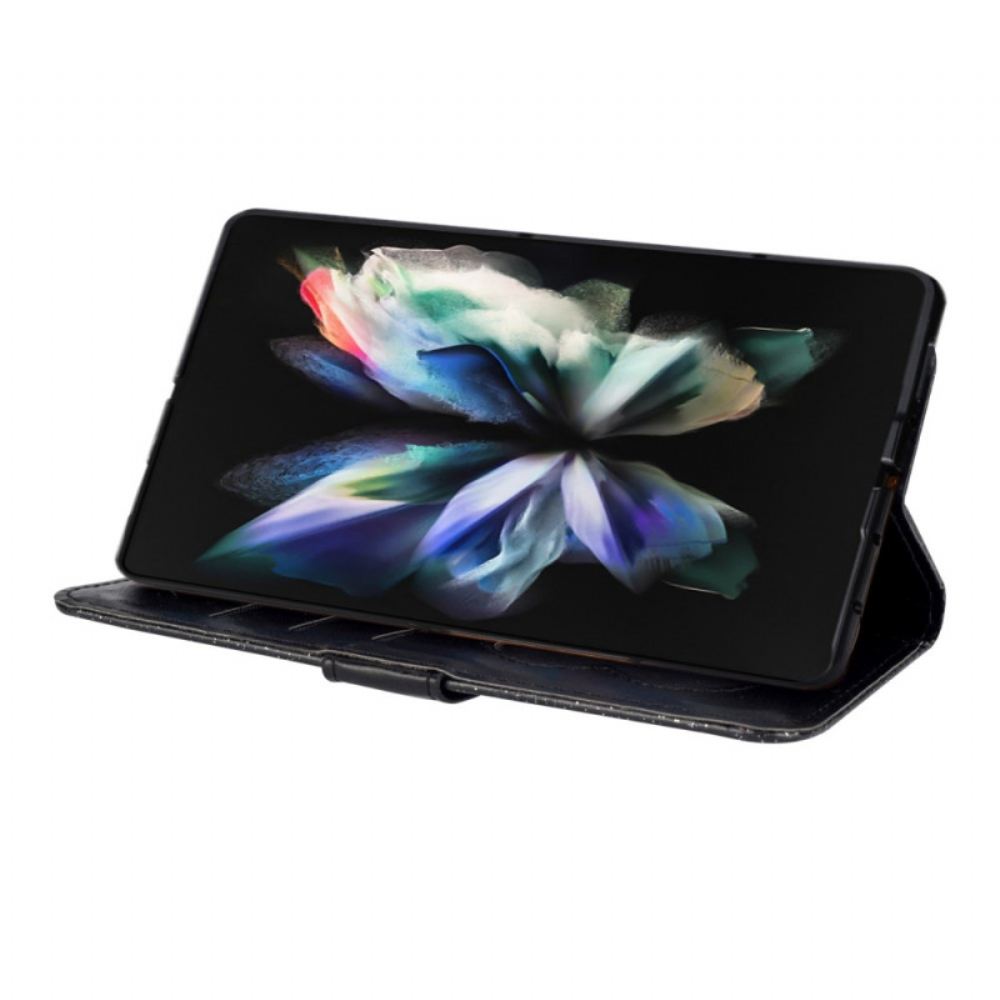 Flipové Pouzdro Na Samsung Galaxy Z Fold 4 Hvězdicová Šňůrka