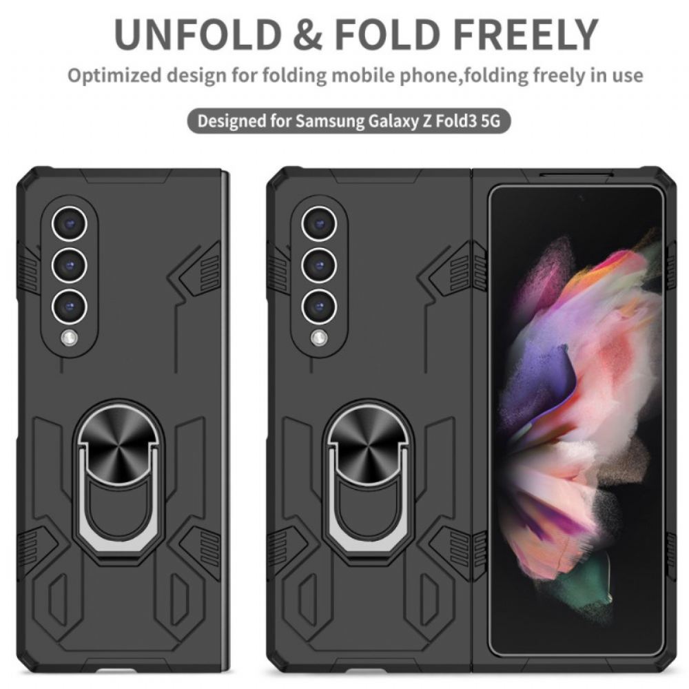 Kryt Na Samsung Galaxy Z Fold 4 Dvoumateriálový A Rotační Kroužek