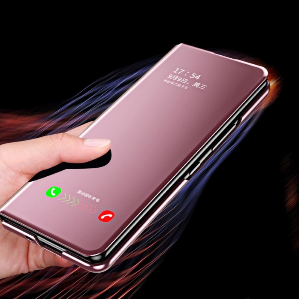 Kryty Na Mobil Na Samsung Galaxy Z Fold 4 Flipové Pouzdro Zrcadlení A Průhlednost