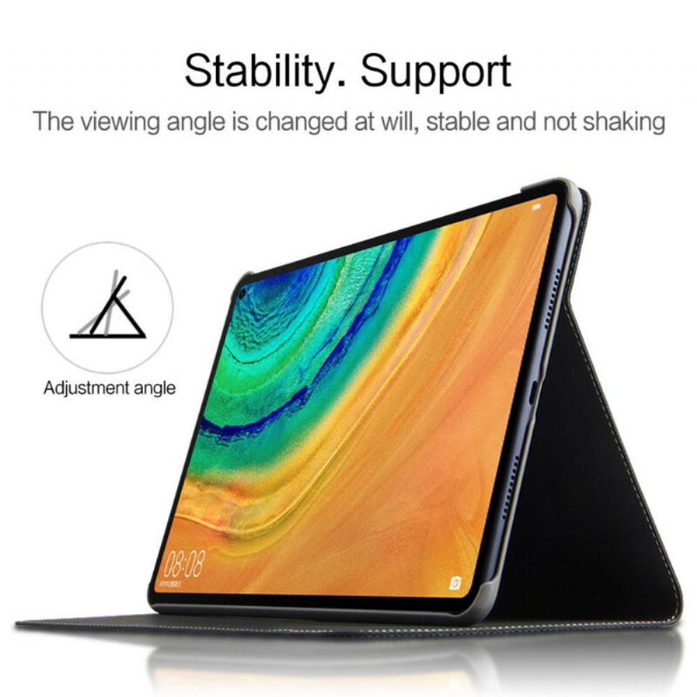 Kožené Pouzdro Na Huawei MatePad Pro Pravá Kůže