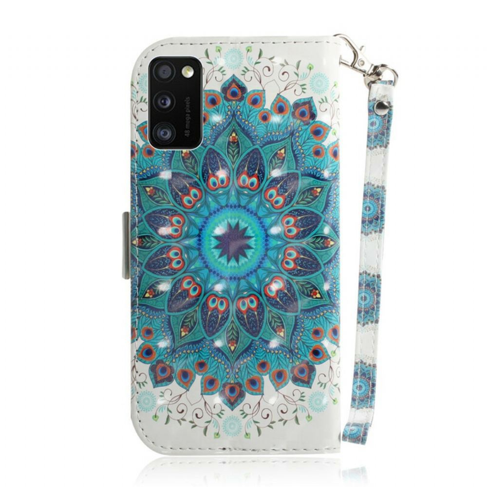 Flipové Pouzdro Na Samsung Galaxy A41 Na Lana Mistrovská Strappy Mandala