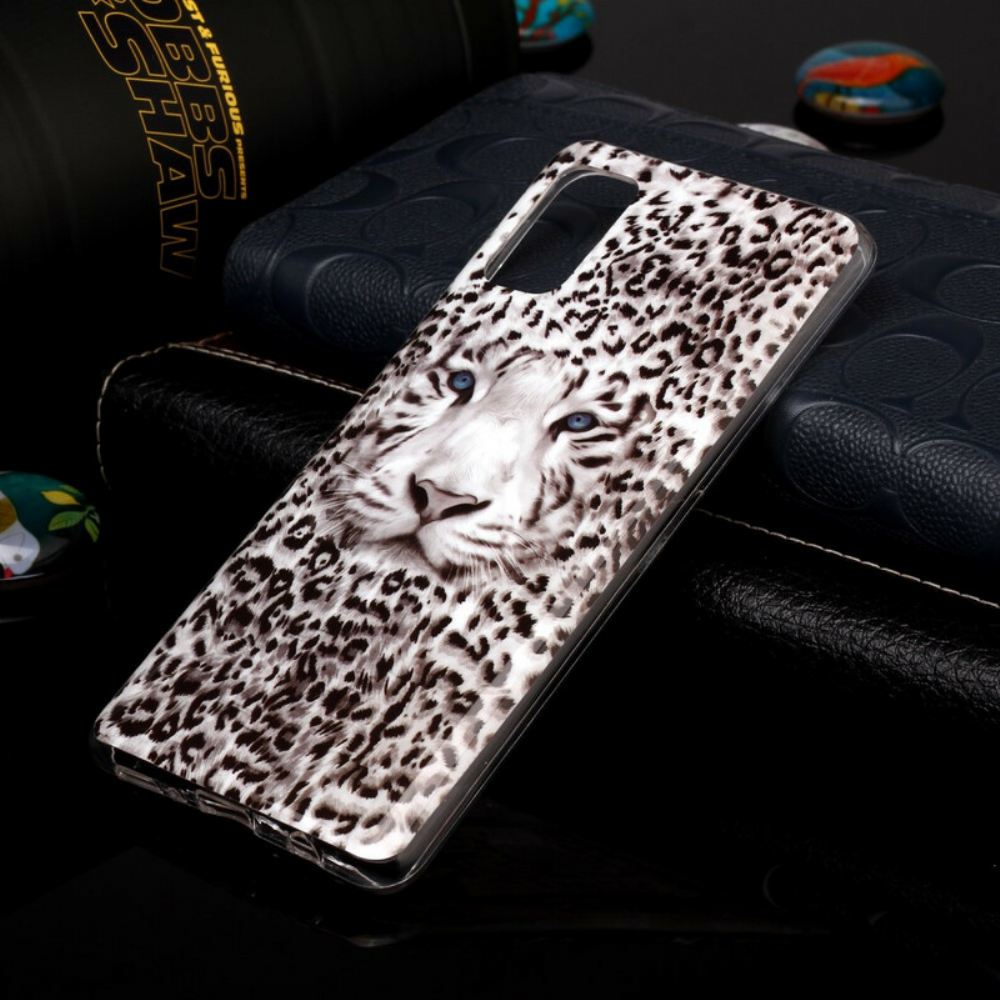 Kryty Na Mobil Na Samsung Galaxy A41 Fluorescenční Leopard