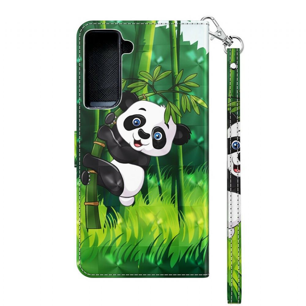 Flipové Pouzdro Na Samsung Galaxy S21 5G Panda A Bambus